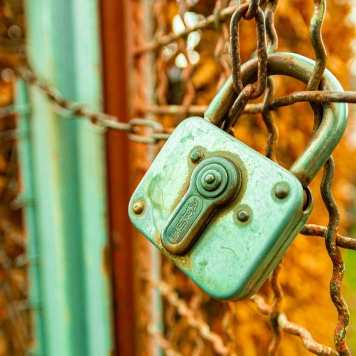 castle, fence, blocked
