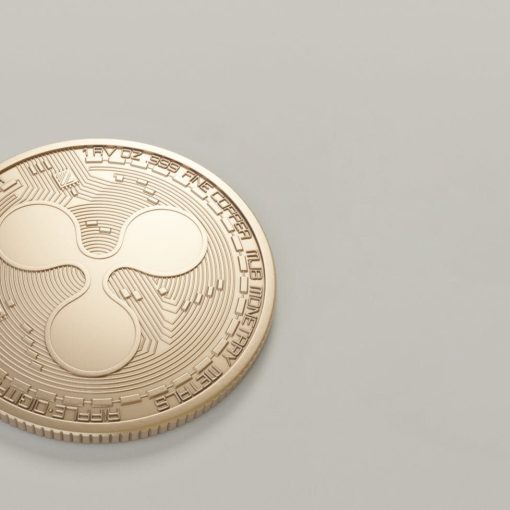 High-quality image of a Ripple (XRP) coin on a neutral backdrop, perfect for finance and cryptocurrency themes.