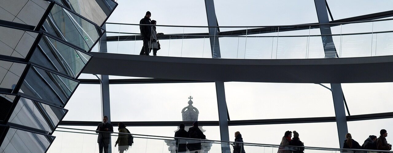 reichstag dome, building, people, silhouette, architecture, interior, dome, landmark, reichstag, berlin, germany, modern architecture, contemporary architecture, people, people, people, people, people, germany