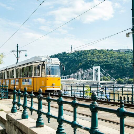 yellow cable train